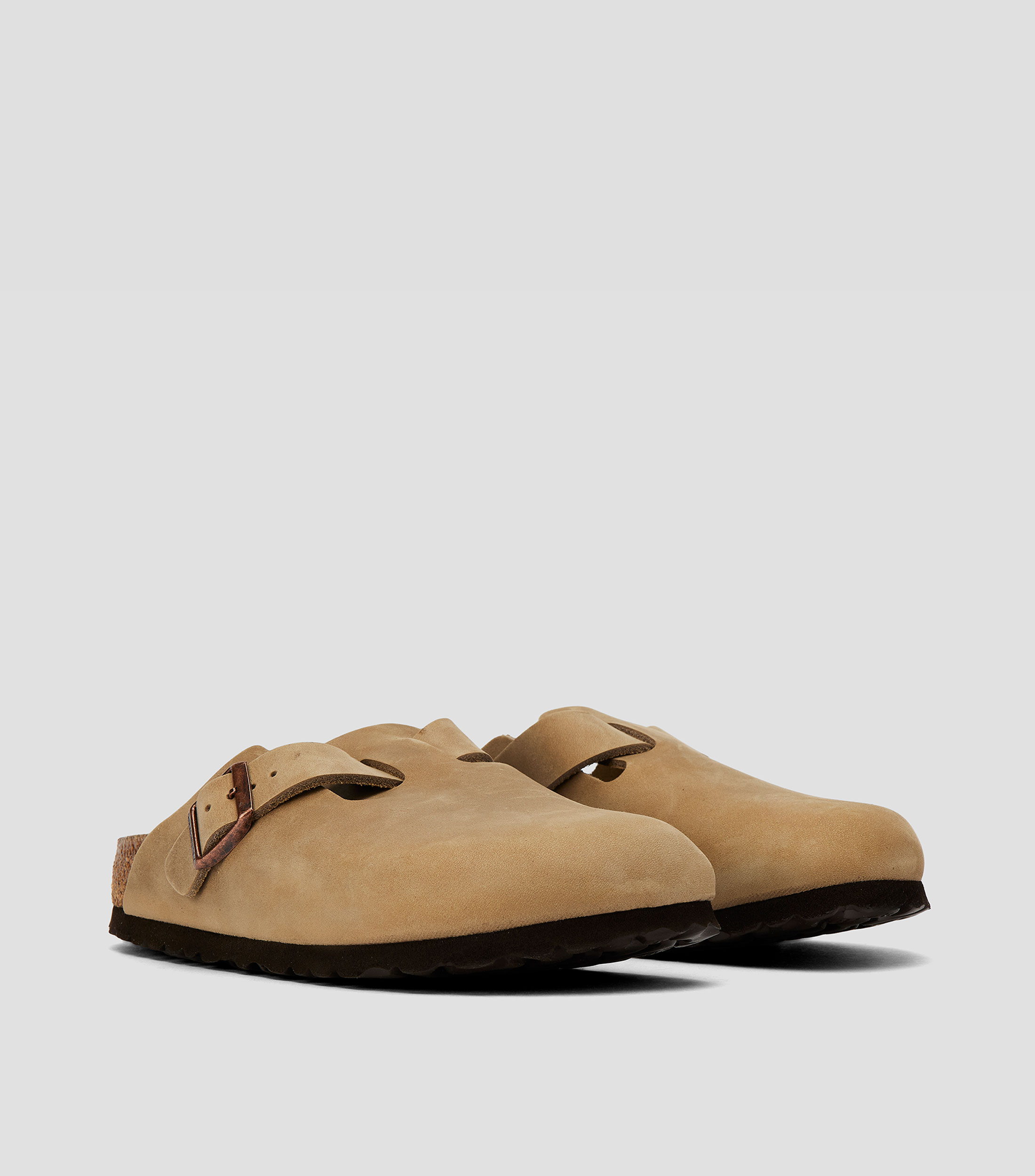 Zuecos en piel Boston Mujer